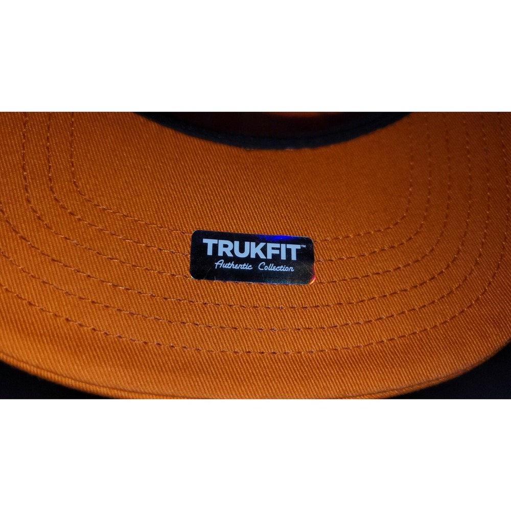 Trukfit Skater Snapback Hat Cap Adult Orange Blue Skateboarding - Picture 4 of 4